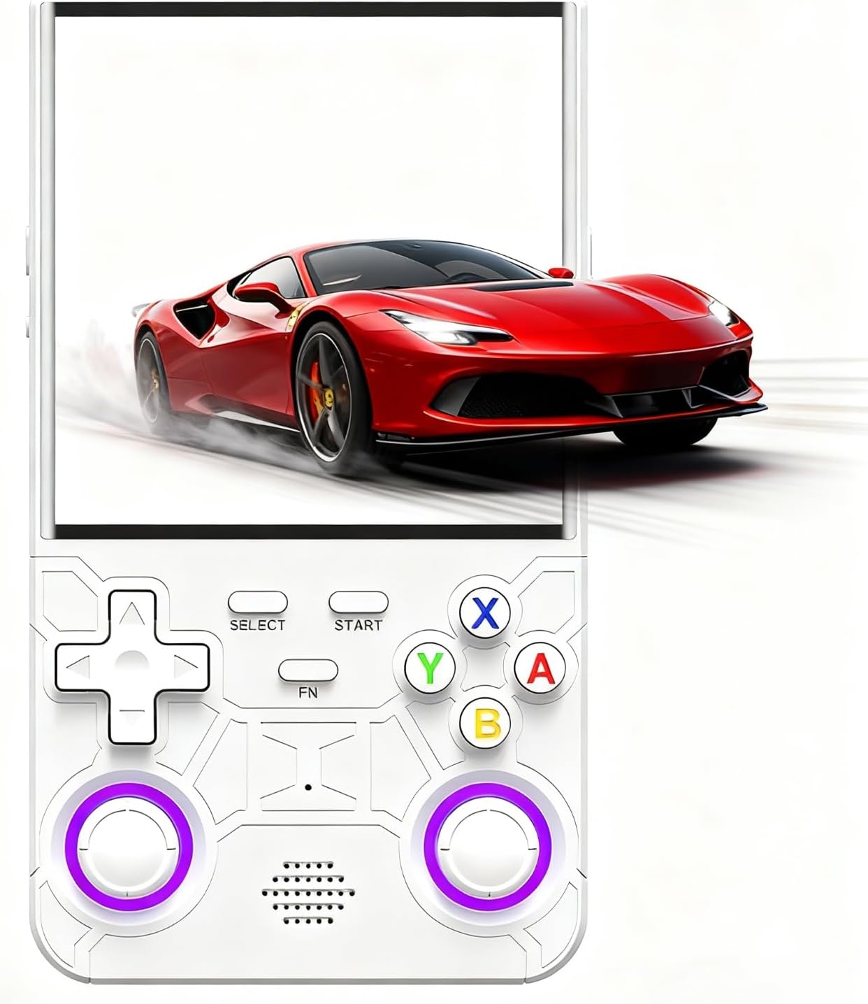 R36 Ultra Retro Handheld Game Console-2025 Model with 128GB, 4-Inch IPS Screen, over 30K Games Mini Video Games Console, Supports 23 Emulators, Linux-Based Retro Gaming Console (White)