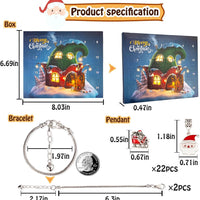 Christmas Advent Calendar Bracelets 2025 for Girls 24 Days Xmas Countdown Calend